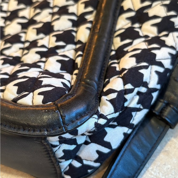 Vera Bradley Women's Trimmed Trapeze Crossbody Midnight Houndstooth - Picture 5 of 12